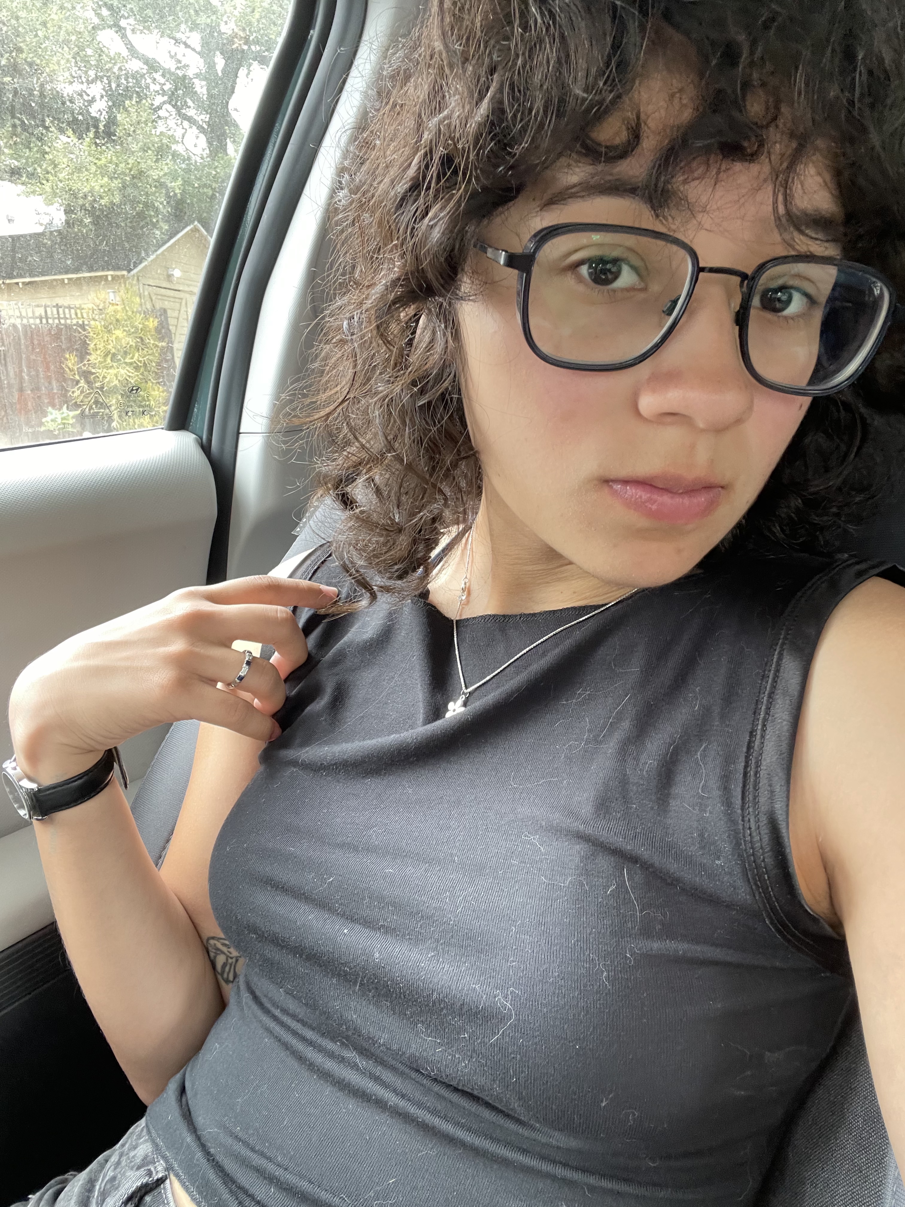 waiting in the car